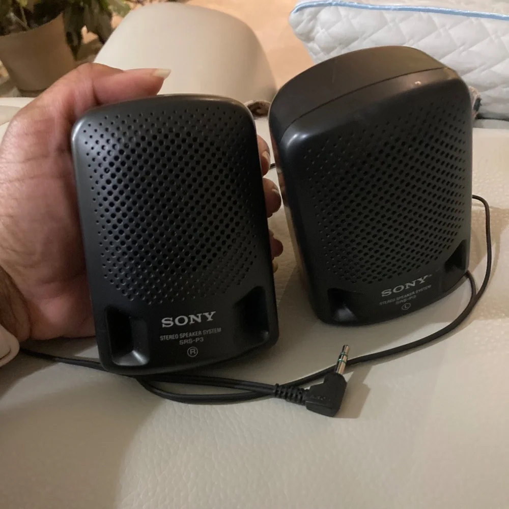 Sony SRS-P3 Mini Speaker System, Black, 3.5mm Aux. jack